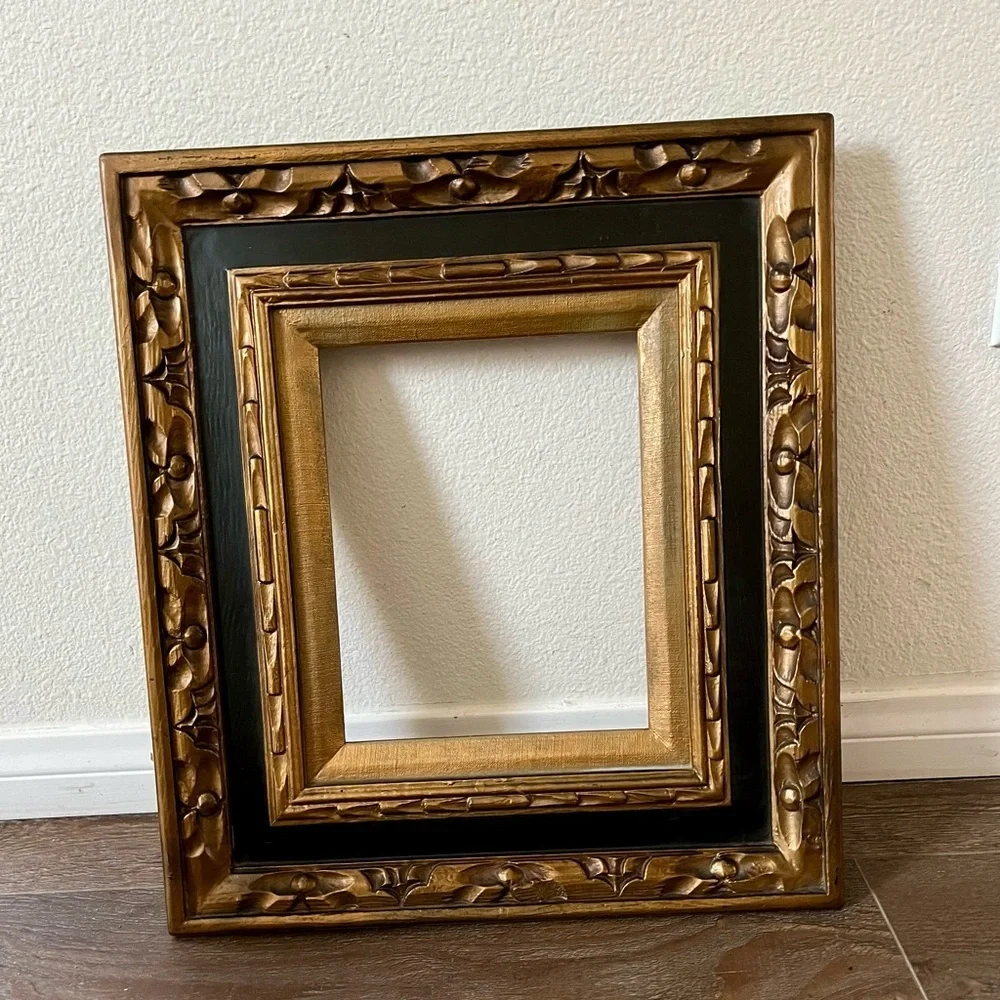 Elegant Gold and Black Decorative Frame 15.5/17.5 inches